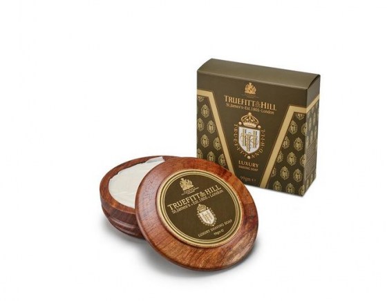 Luxuury Shaving Soap in Wooden Bowl